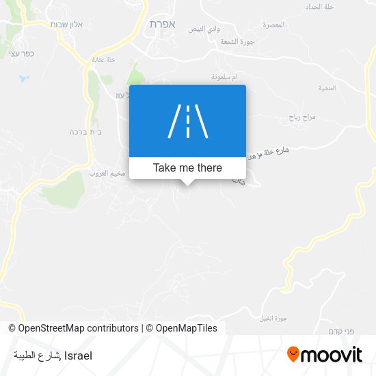 شارع الطيبة map