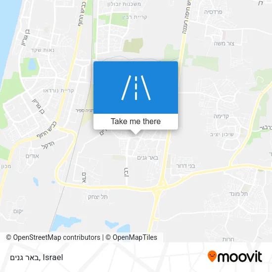 Карта באר גנים