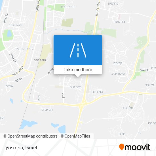 בני בנימין map