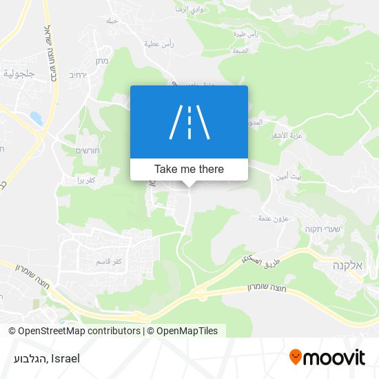 הגלבוע map