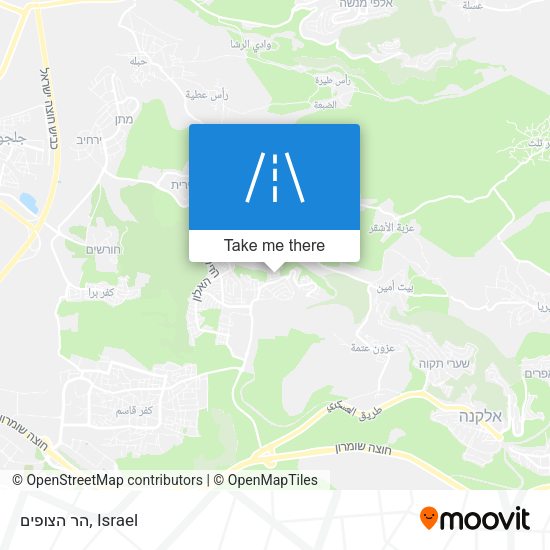 הר הצופים map