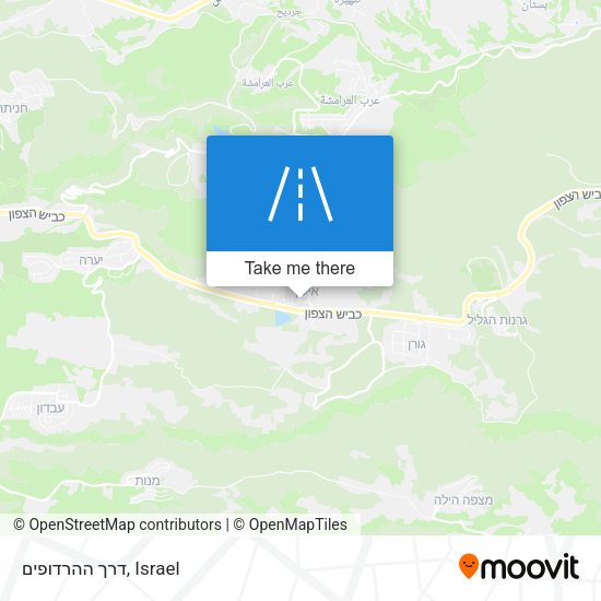 דרך ההרדופים map