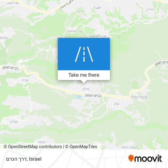 דרך הכרם map