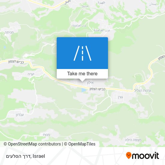 דרך הסלעים map
