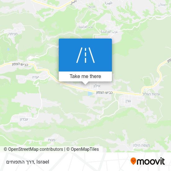 דרך התפוחים map