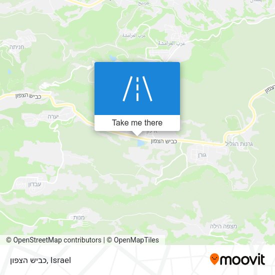 כביש הצפון map