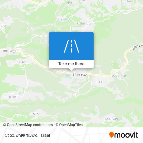 משעול שורש בסלע map