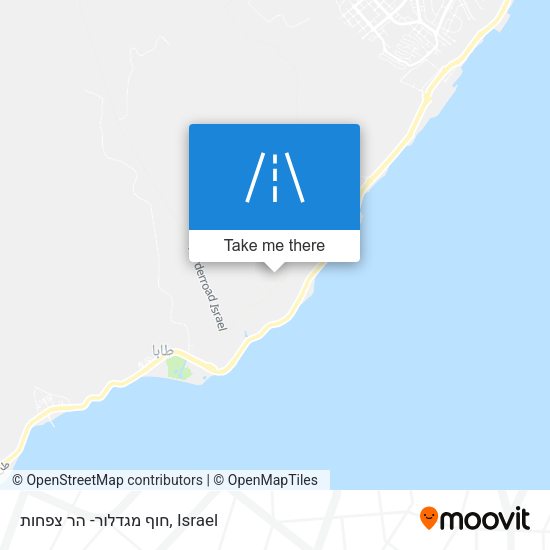 חוף מגדלור- הר צפחות map