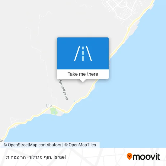 Карта חוף מגדלור- הר צפחות