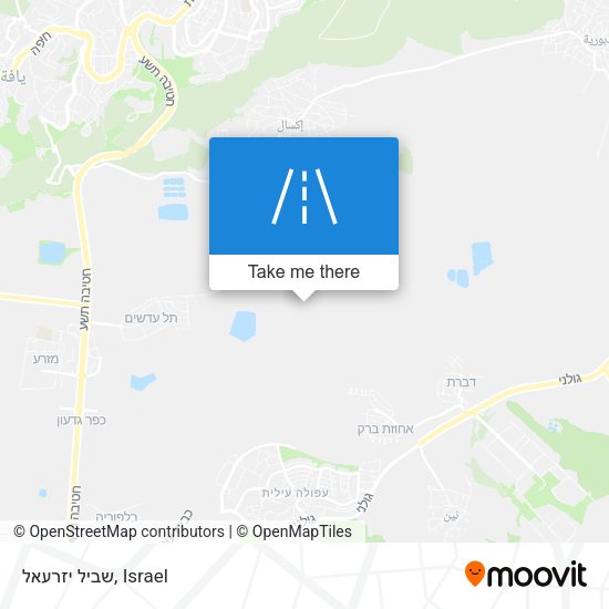 שביל יזרעאל map
