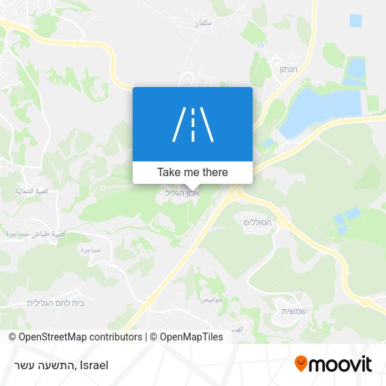 התשעה עשר map