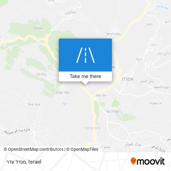 מגדל עדר map