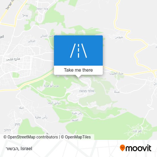 הבשור map