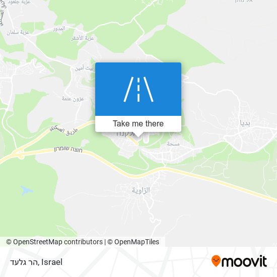 הר גלעד map