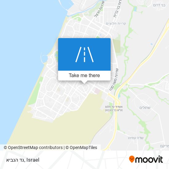 גד הנביא map