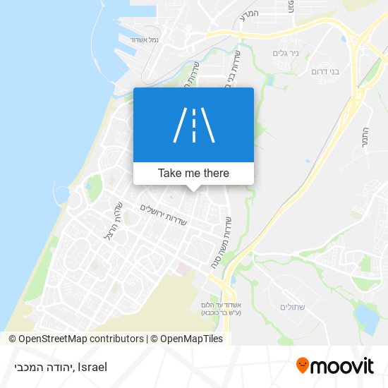 יהודה המכבי map