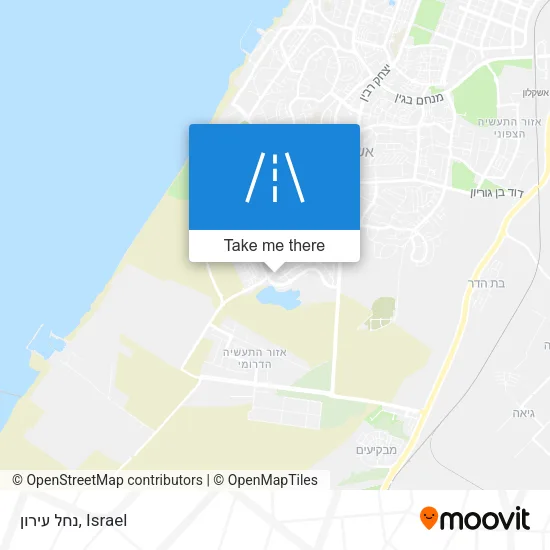 Карта נחל עירון