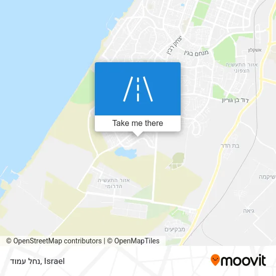Карта נחל עמוד