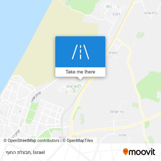 חבצלת החוף map
