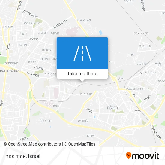 Карта אהוד מנור