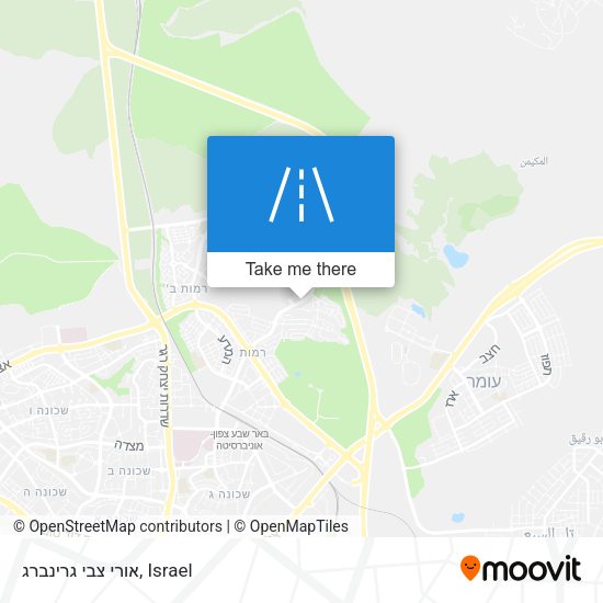 אורי צבי גרינברג map