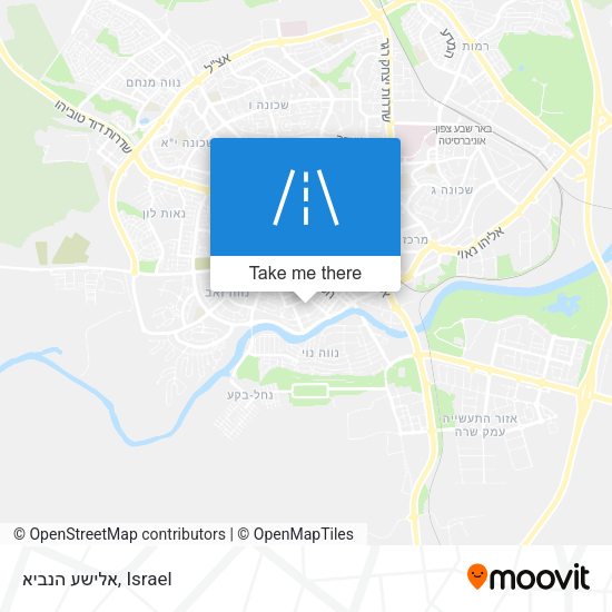 אלישע הנביא map
