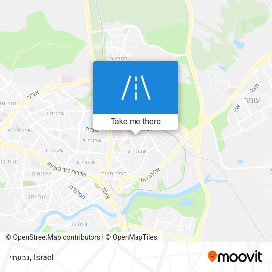 גבעתי map