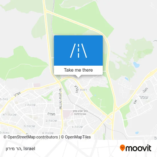 Карта הר מירון