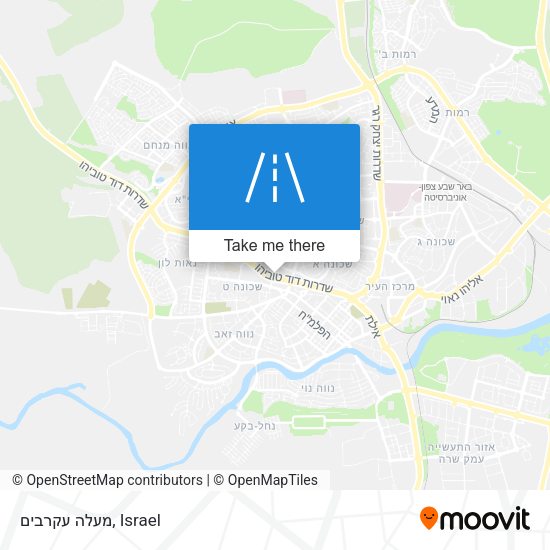 מעלה עקרבים map