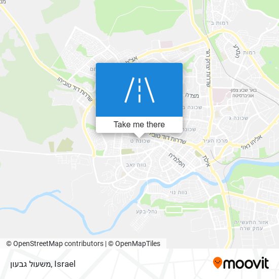 משעול גבעון map