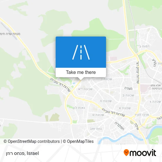 פנחס רוזן map
