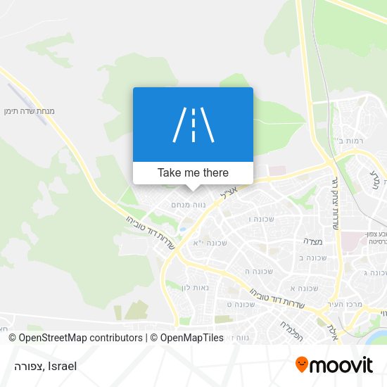 צפורה map