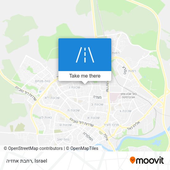 רחבת אחזיה map