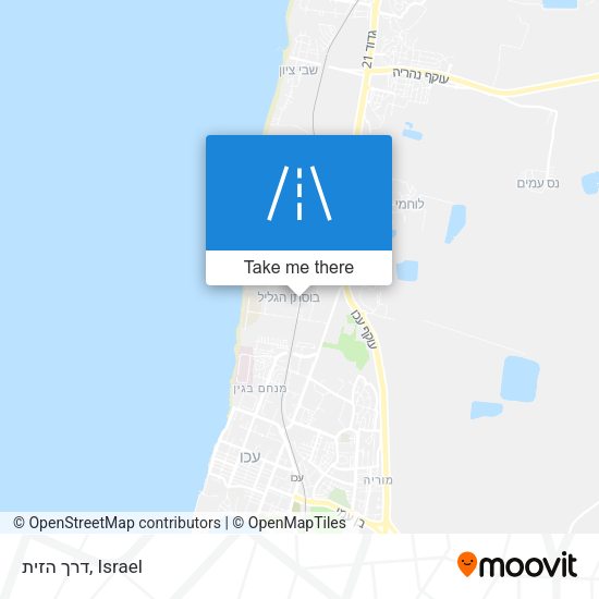 דרך הזית map