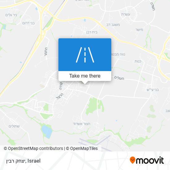 יצחק רבין map