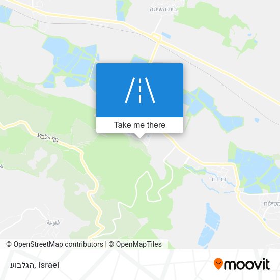 Карта הגלבוע