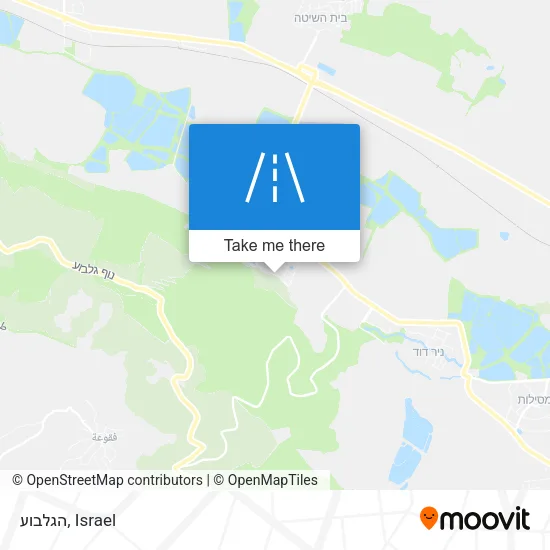 Карта הגלבוע