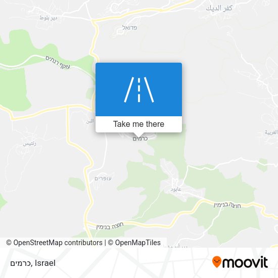 כרמים map