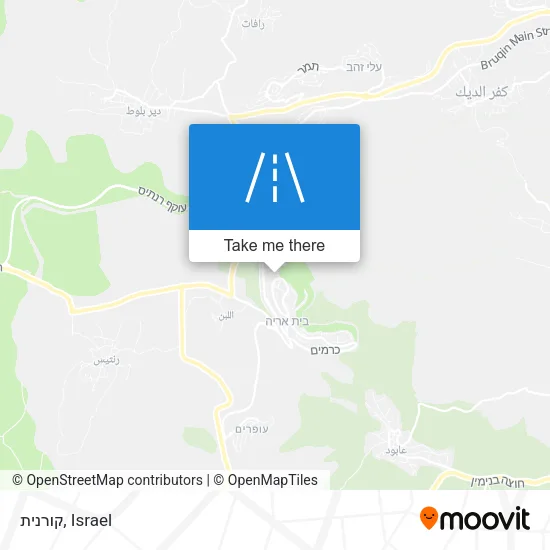 Карта קורנית
