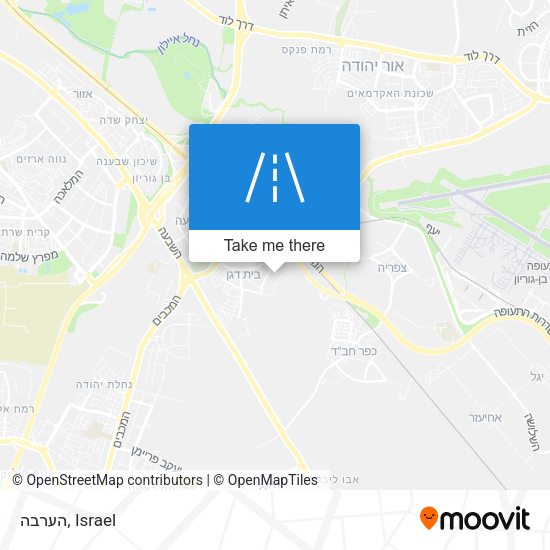 הערבה map