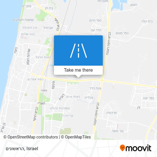 הראשונים map