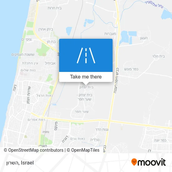 Карта השרון