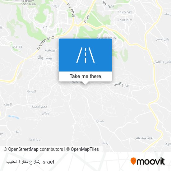 شارع مغارة الحليب map