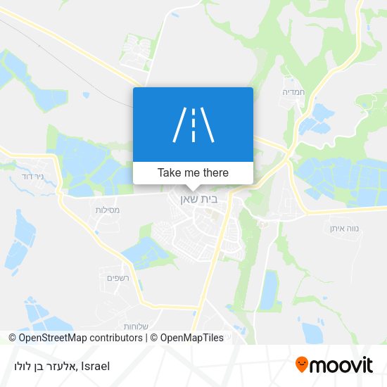 אלעזר בן לולו map