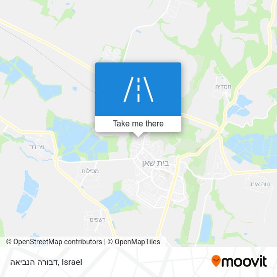 דבורה הנביאה map