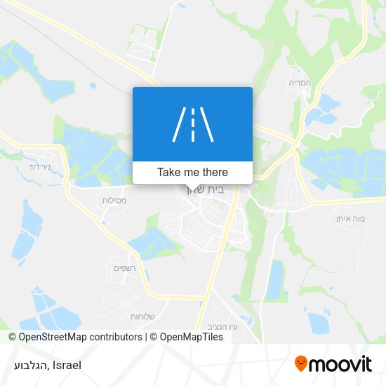 Карта הגלבוע