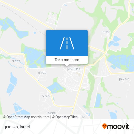 השומרון map