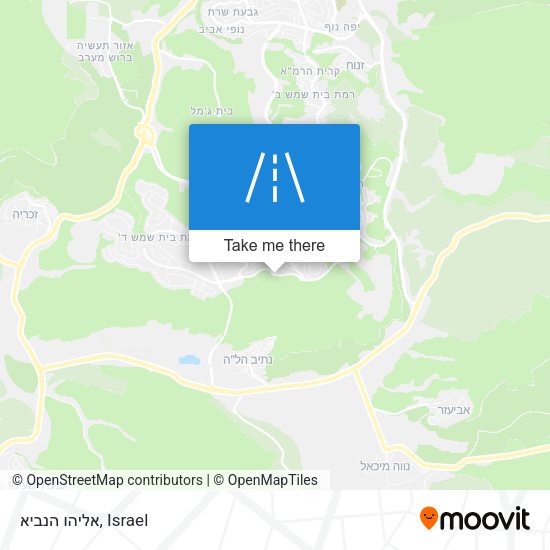 אליהו הנביא map