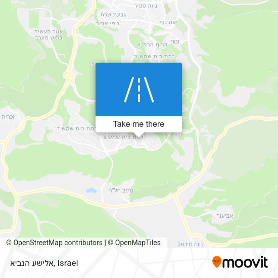 אלישע הנביא map