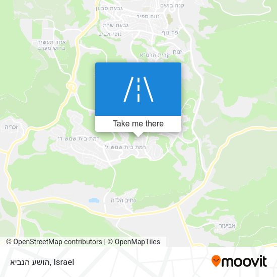 הושע הנביא map